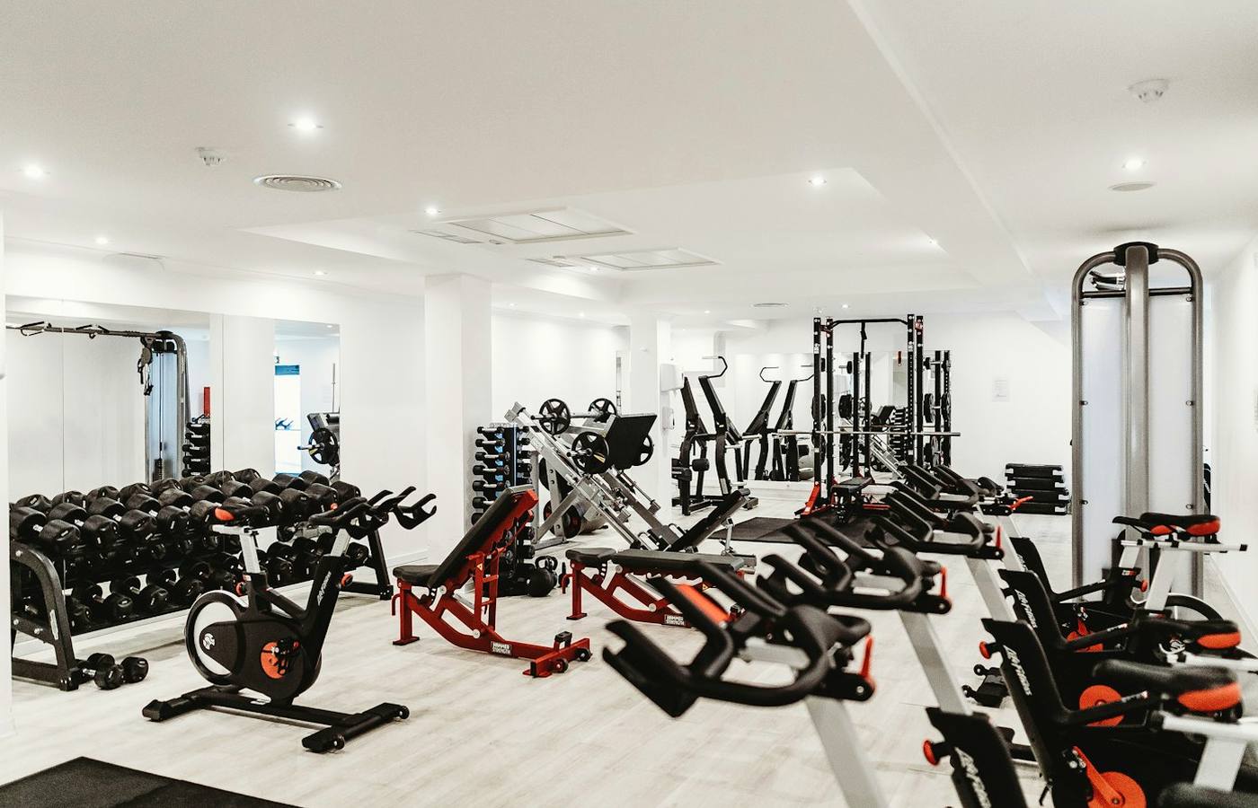 Vnitřek fitness centra